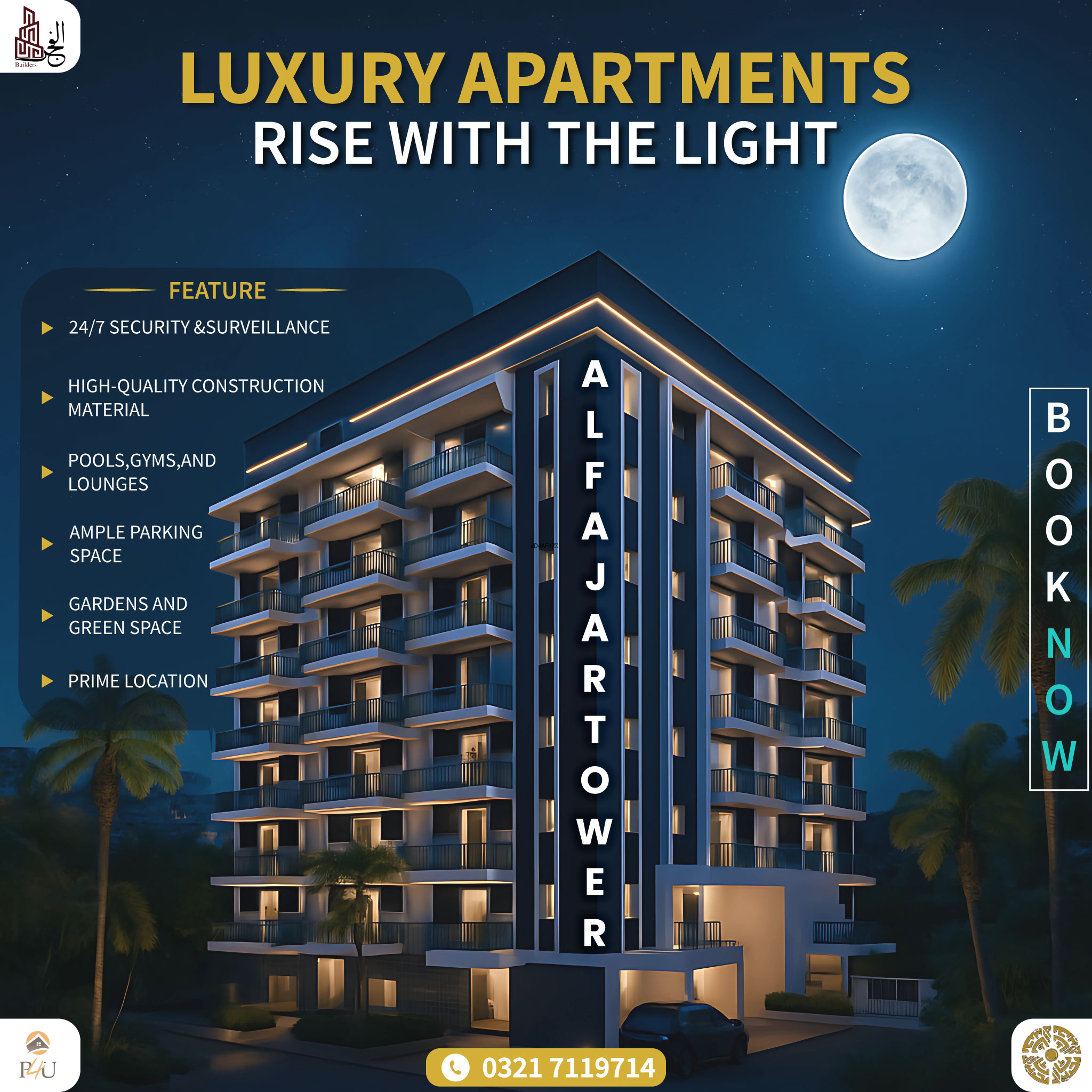 Graphic Designing 17 REAL ESTATE POSTER DESIGN AL FAJAR TOWER