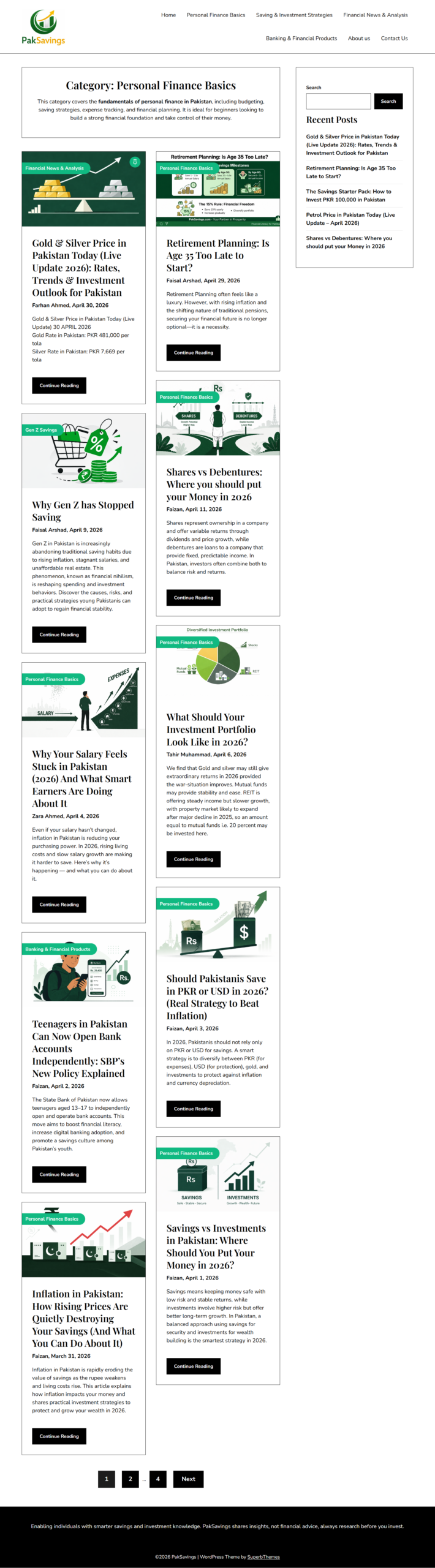 Wordpress Development 27 screencapture paksavings category personal finance basics 2026 06 23 16 19 17 scaled