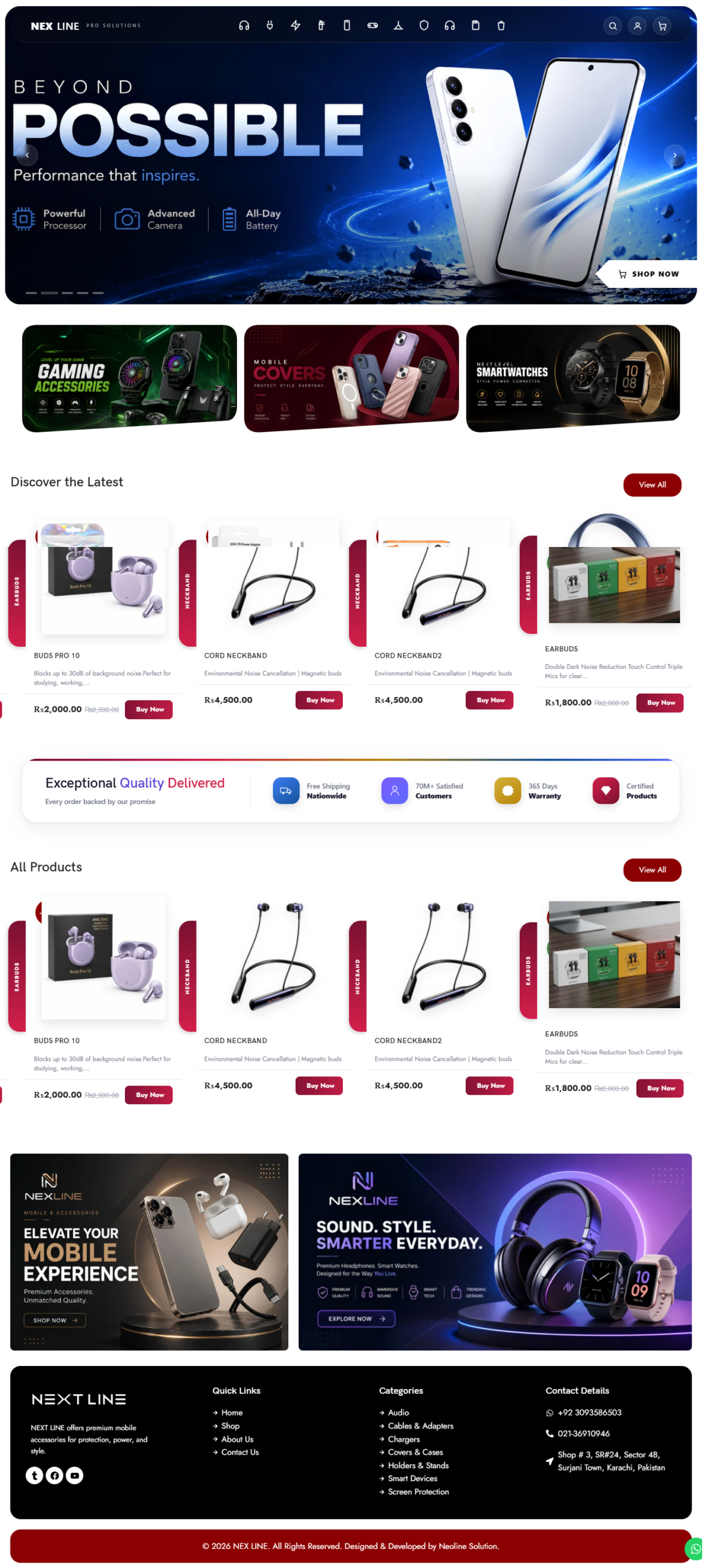 Visa services website full page preview