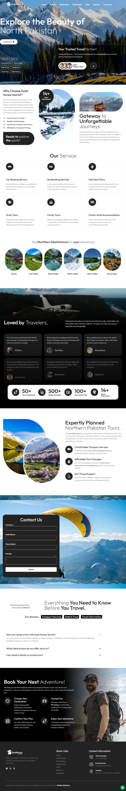 Property listing website full page preview